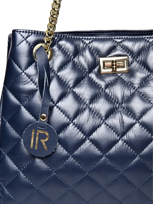 Isabella Rhea Blauw Rundleer Tas - Image 3