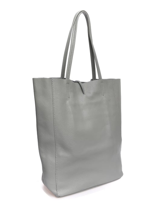 Roberta M Grijs Rundleer Tas - Image 2