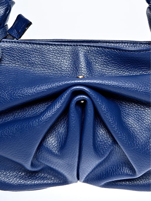 Roberta M Blauw Rundleer Tas - Image 3