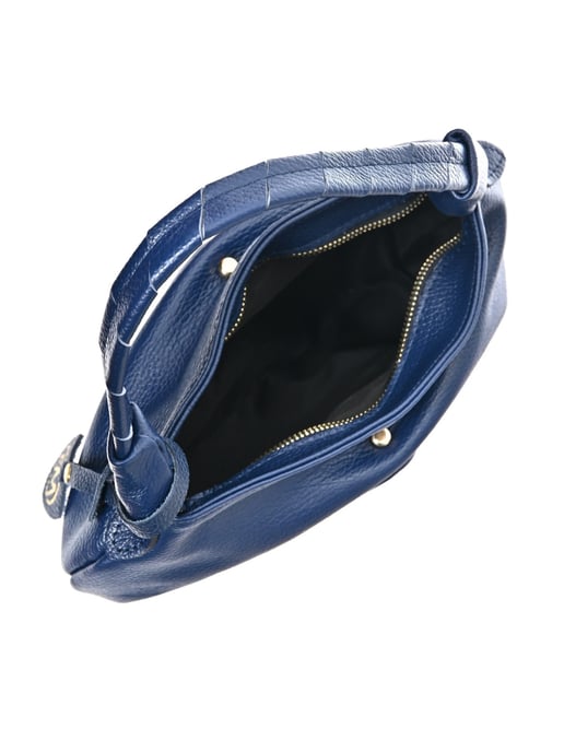 Roberta M Blauw Rundleer Tas - Image 4