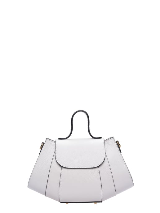 Luisa Vannini Wit Rundleer Tas - Image 1
