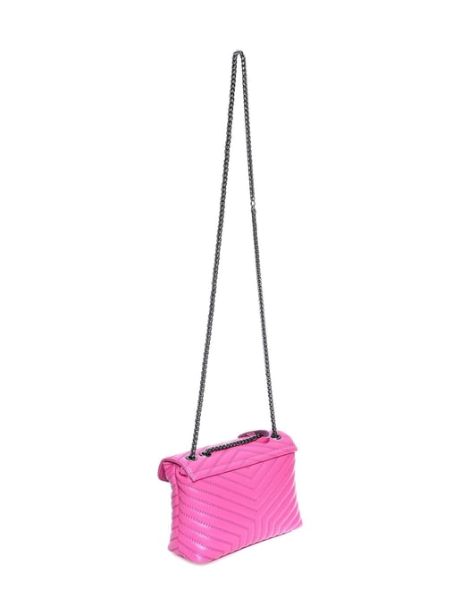 Luisa Vannini Fuchsia Rundleer Tas - Image 2