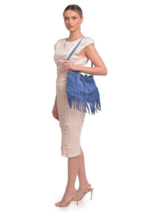 Roberta M  Blue Leather Bag - Image 5