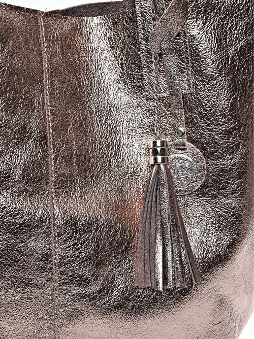 Roberta M Brons Rundleer Tas - Image 3