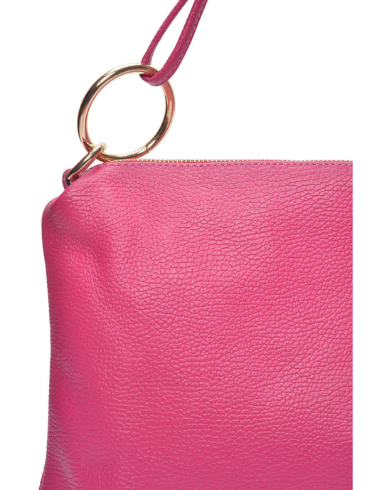 Luisa Vannini Fuchsia Rundleer Tas - Image 3