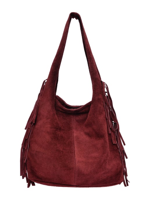Isabella Rhea Violet Rundleer Tas - Image 1