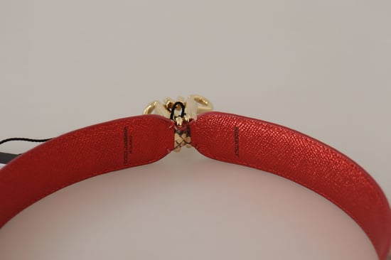 Dolce & Gabbana Beige Exotisch Leren Kristallen Schouderband - Image 3