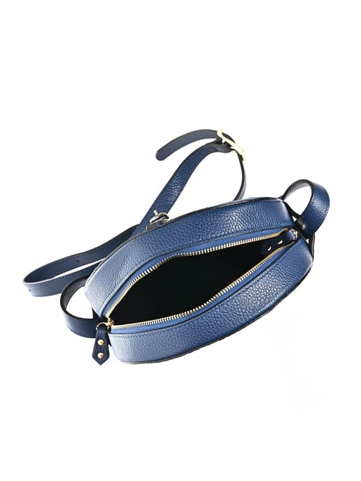 Roberta M Blauw Rundleer Tas - Image 4