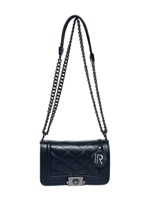 Isabella Rhea Blauw Rundleer Tas - Image 1