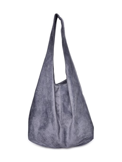 Anna Luchini Grijs Rundleer Tas - Image 1