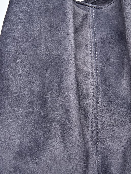 Anna Luchini Grijs Rundleer Tas - Image 3