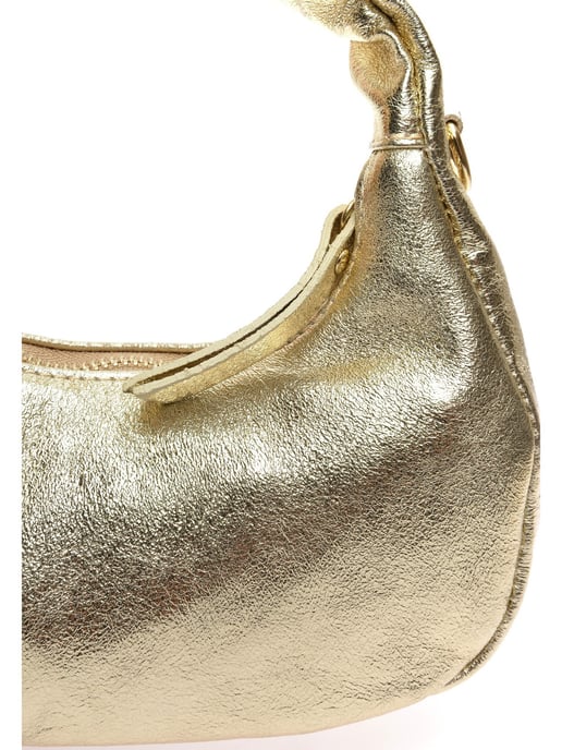 Anna Luchini Goud Rundleer Tas - Image 3