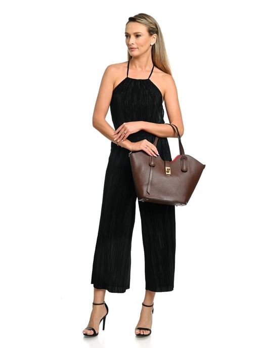 Isabella Rhea CHOCOLADE Rundleer Tas - Image 5