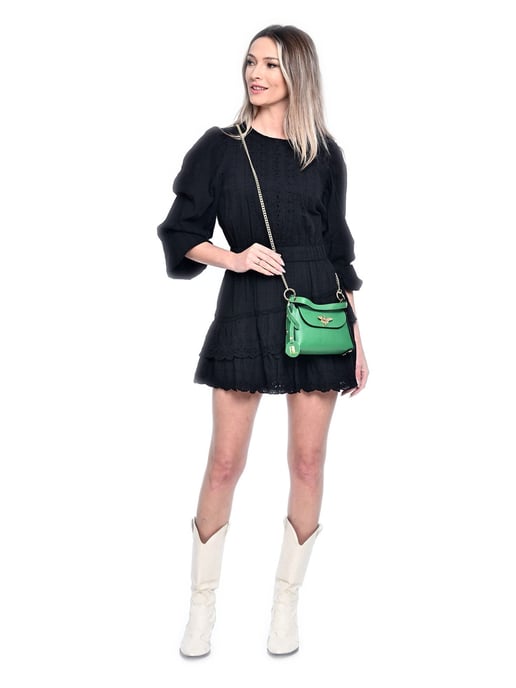 Anna Luchini Groen Rundleer Tas - Image 5