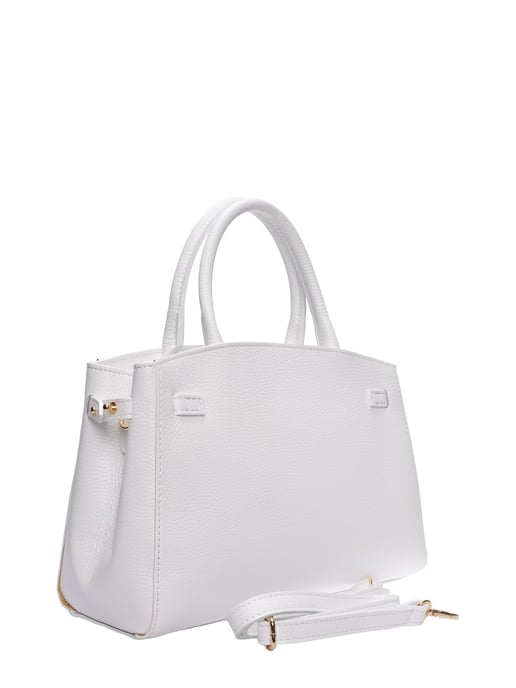 Isabella Rhea Wit Rundleer Tas - Image 2