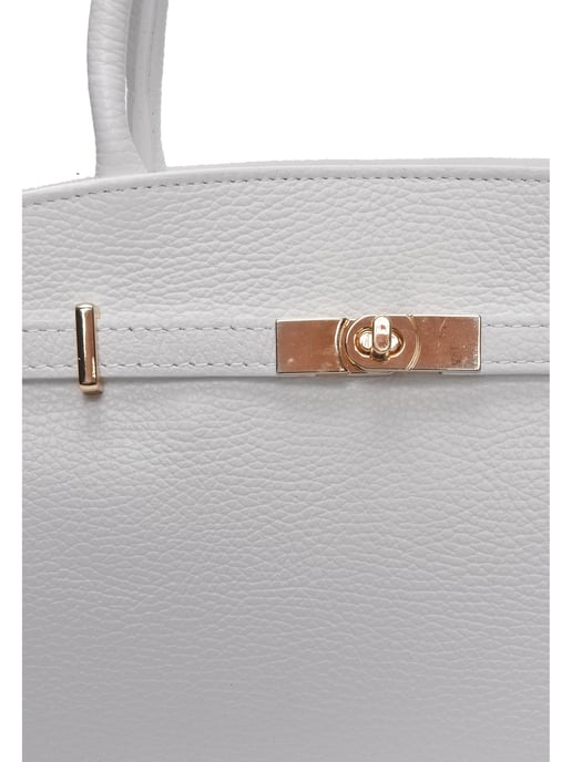 Isabella Rhea Wit Rundleer Tas - Image 3