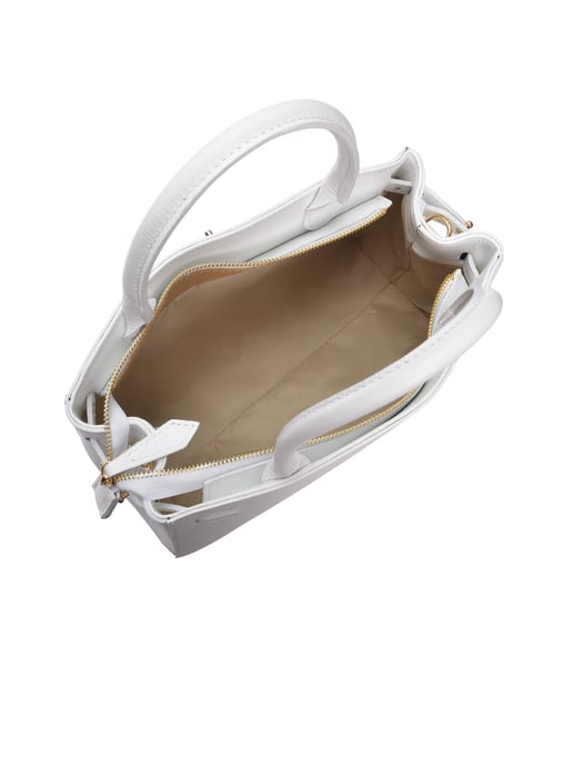 Isabella Rhea Wit Rundleer Tas - Image 4
