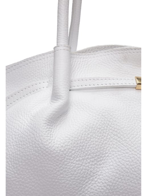 Isabella Rhea Wit Rundleer Tas - Image 3
