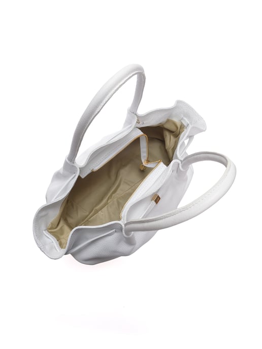 Isabella Rhea Wit Rundleer Tas - Image 4
