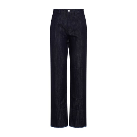 Cropped High Waist Tapered Jeans - Image 1