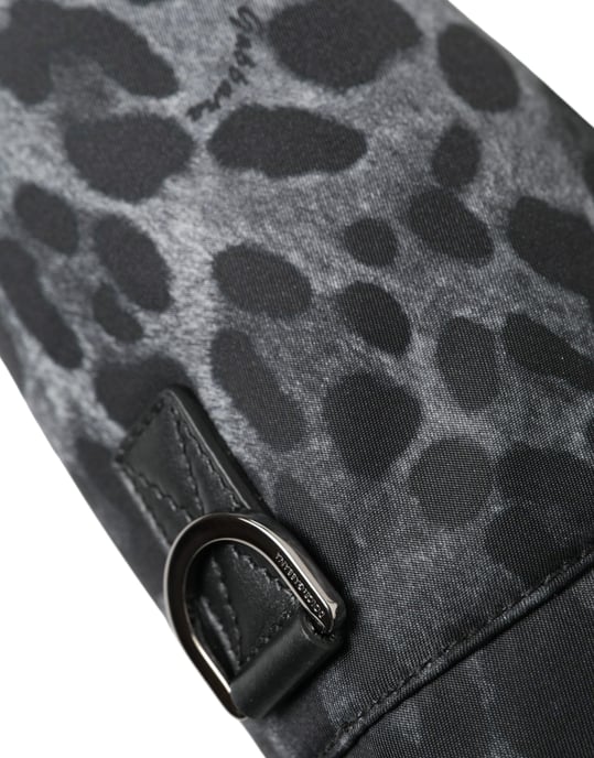 Dolce & Gabbana Zwarte Luipaard Ronde Slanke Tote Fles Kooi Tas - Image 4