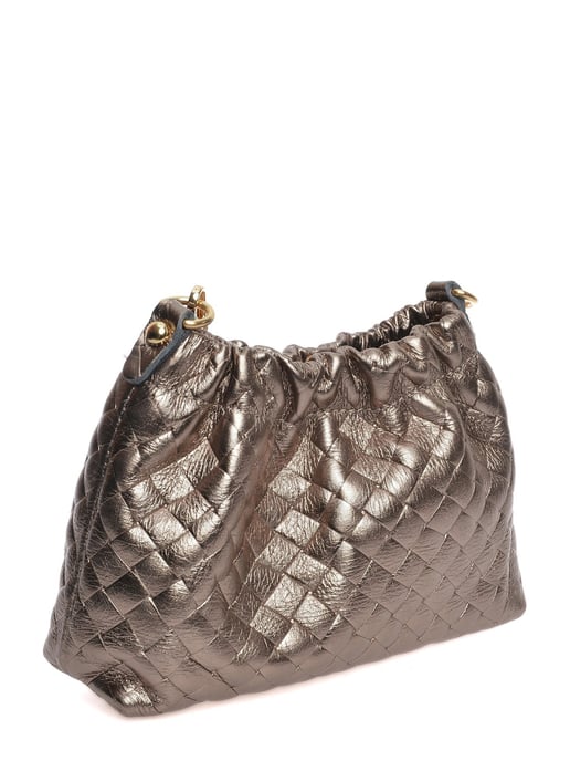 Anna Luchini Brons Rundleer Tas - Image 2