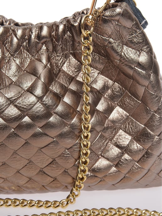 Anna Luchini Brons Rundleer Tas - Image 3