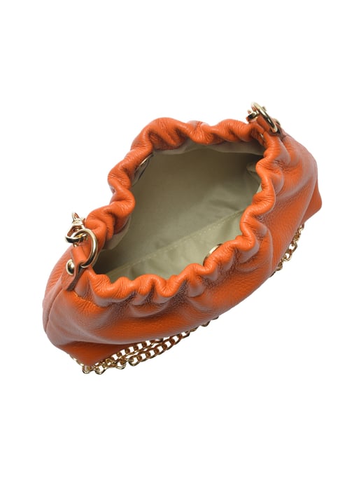 Isabella Rhea Oranje Rundleer Tas - Image 4