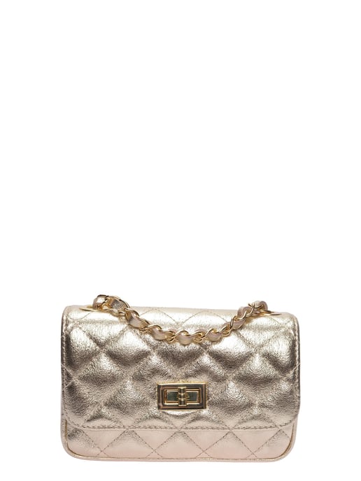Luisa Vannini Goud Rundleer Tas - Image 1