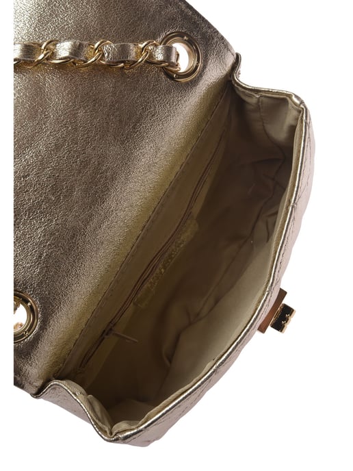 Luisa Vannini Goud Rundleer Tas - Image 4