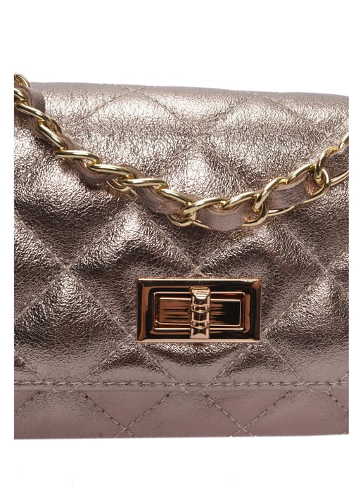 Luisa Vannini Brons Rundleer Tas - Image 3
