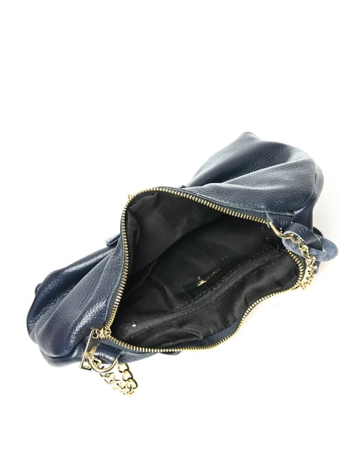Isabella Rhea Blauw Rundleer Tas - Image 4