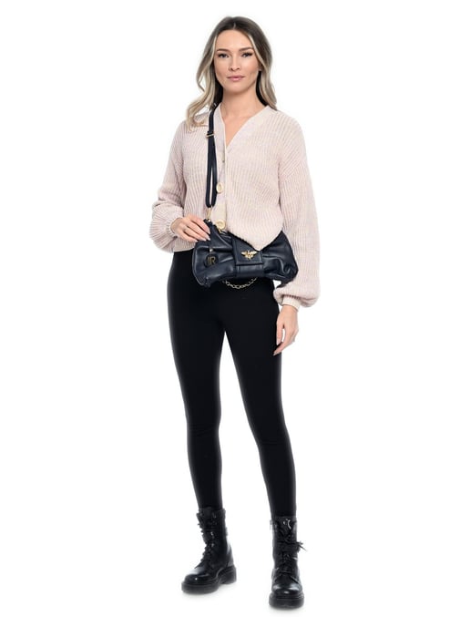 Isabella Rhea Blauw Rundleer Tas - Image 5