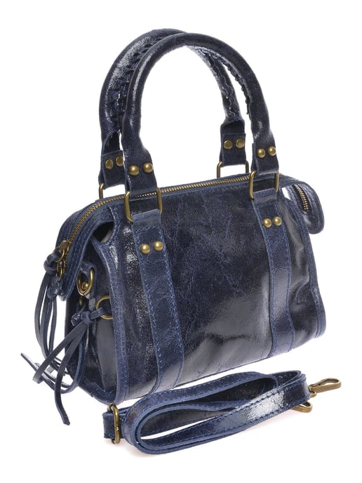 Roberta M Blauw Rundleer Tas - Image 2