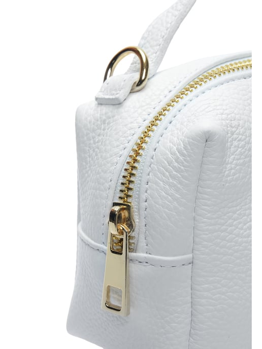 Isabella Rhea Wit Rundleer Tas - Image 3