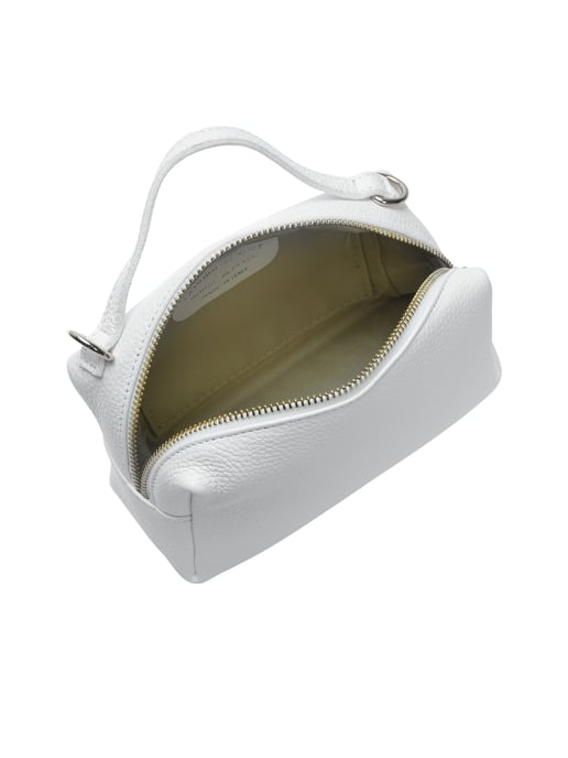Isabella Rhea Wit Rundleer Tas - Image 4