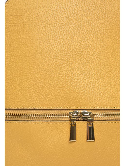 Isabella Rhea Geel Rundleer Tas - Image 3