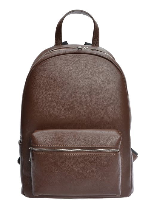 Anna Luchini Chocolade Rundleer Tas - Image 1