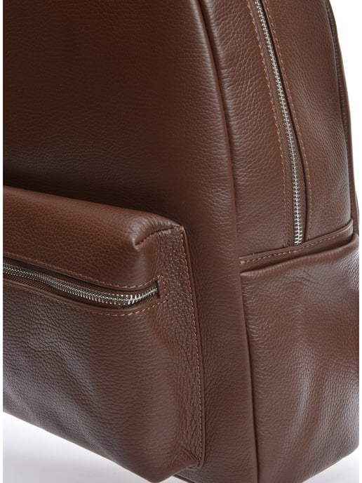 Anna Luchini Chocolade Rundleer Tas - Image 3