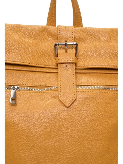 Isabella Rhea Mosterd Rundleer Tas - Image 3