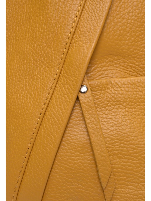 Isabella Rhea Mosterd Rundleer Tas - Image 3