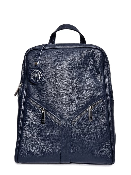 Roberta M Blauw Rundleer Tas - Image 1