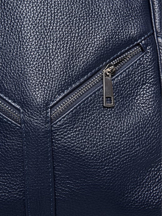 Roberta M Blauw Rundleer Tas - Image 3
