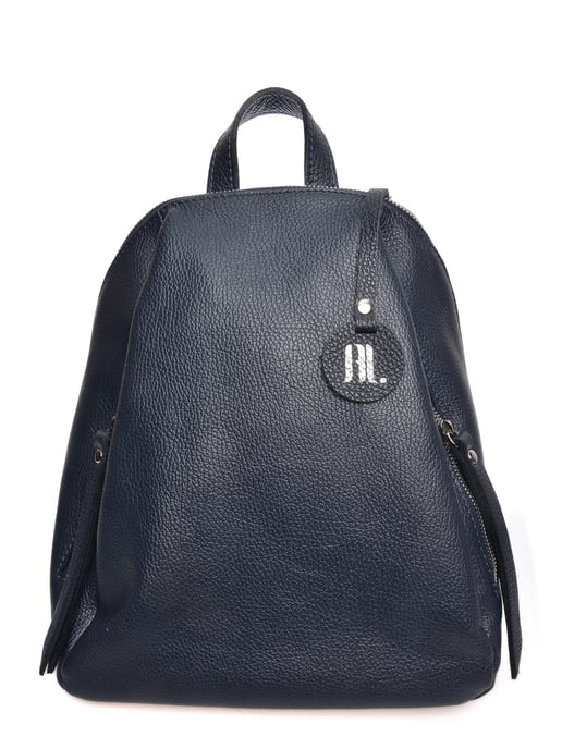 Anna Luchini Blauw Rundleer Tas - Image 1