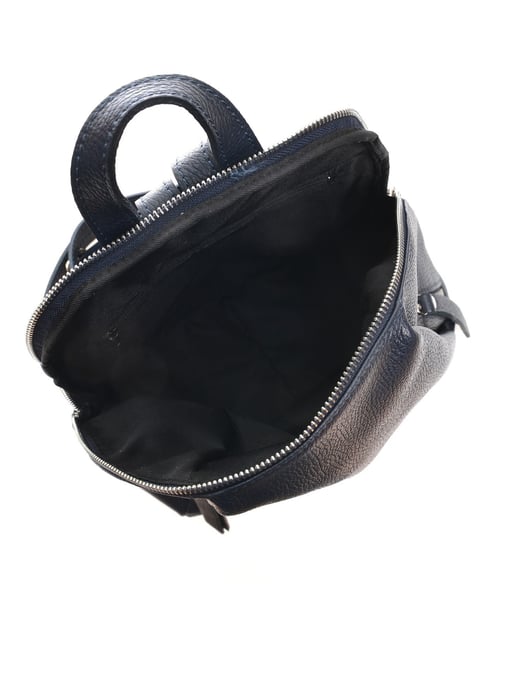 Anna Luchini Blauw Rundleer Tas - Image 4