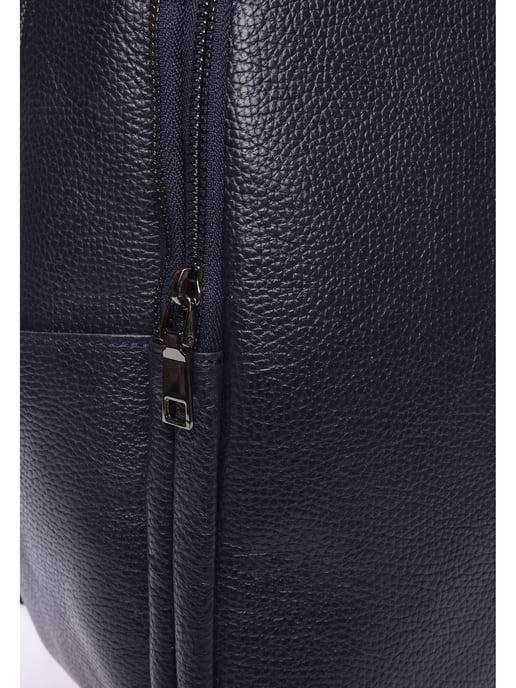 Luisa Vannini Blauw Rundleer Tas - Image 3