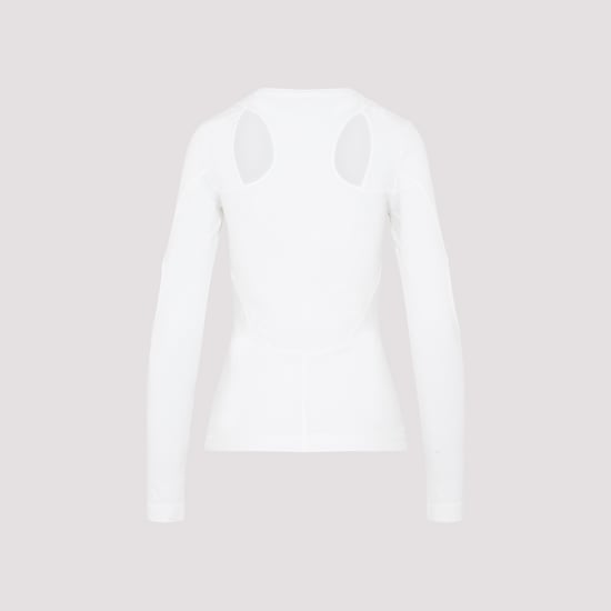 Witte Stretch Nylon Top - Image 2