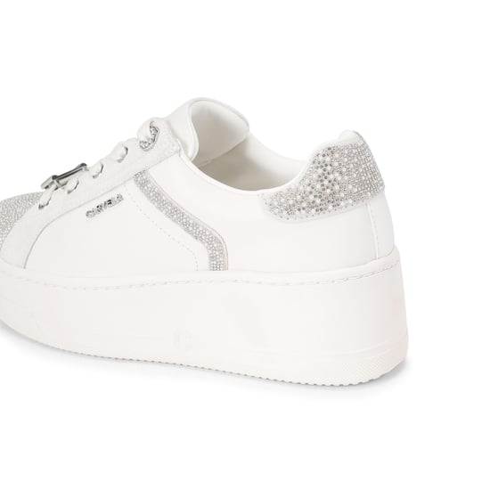 Carvela Leather Perenne Jewel Trainer Sneakers - Image 3