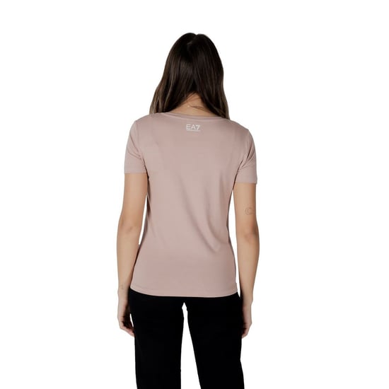 EA7 Emporio Armani Roze Katoenen T-Shirt - Image 2