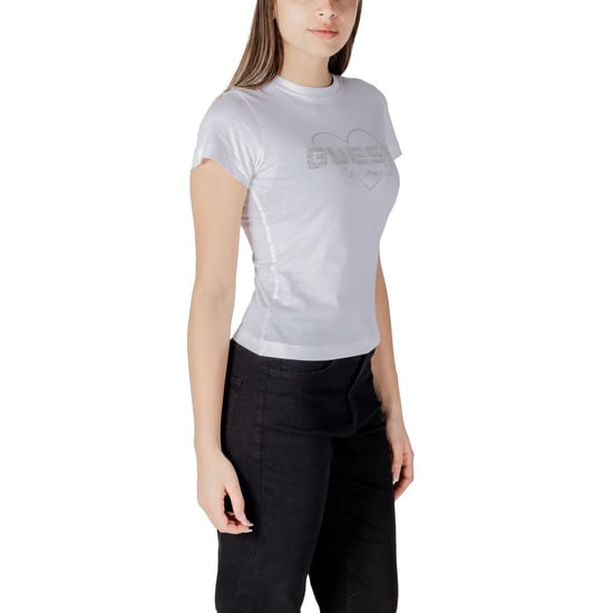 Guess Actieve Witte Katoenen T-Shirt - Image 3